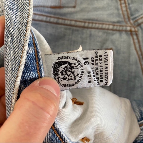 RARE Diesel Pinstripe Flared Jeans - Picture 3 of 5